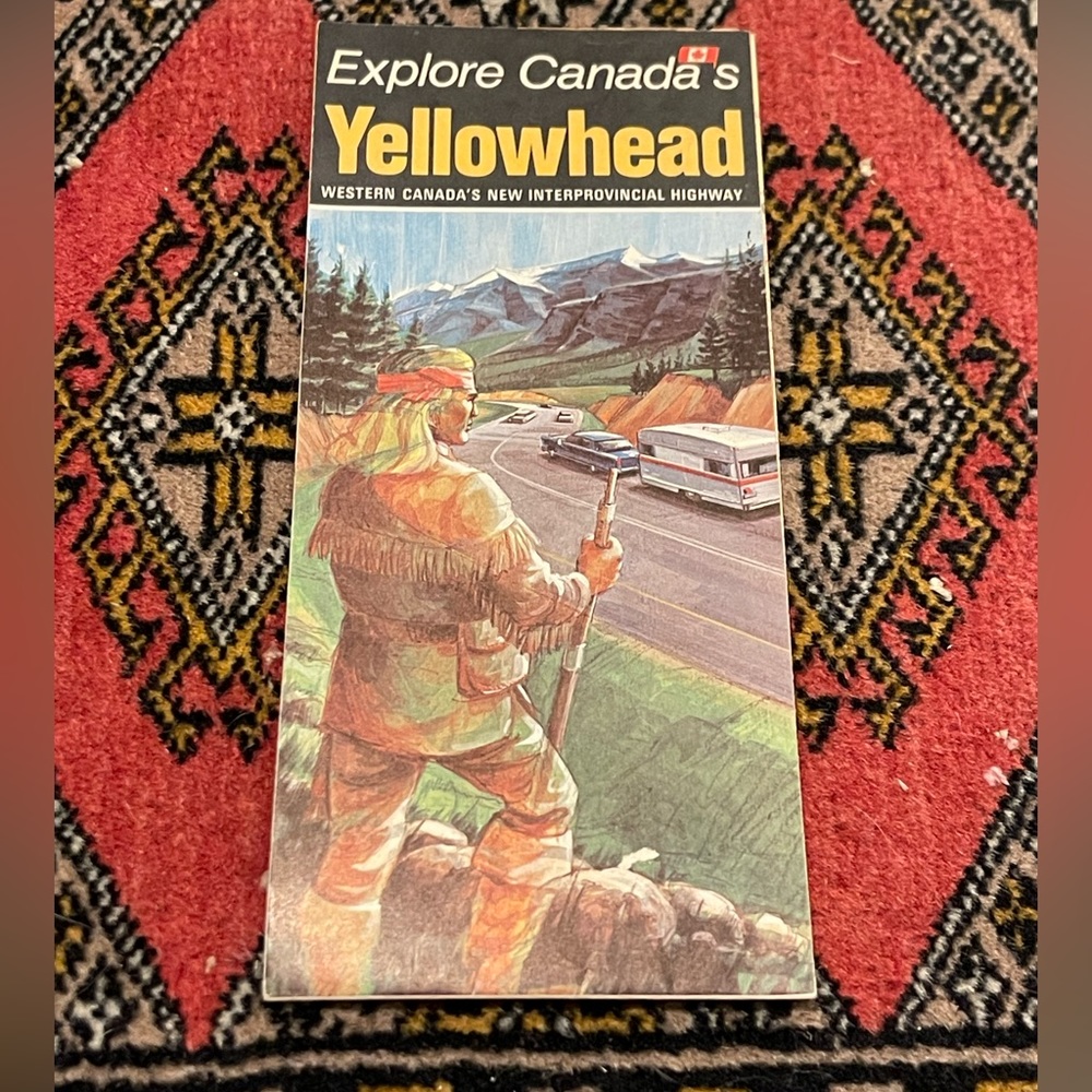 5/$20 1970's Vintage Travel  Brochure, Yellowhead Highway Canada